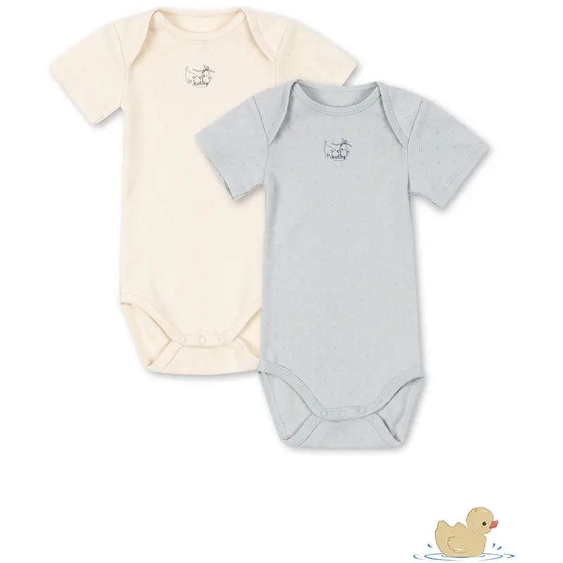 Konges Sløjd Buttercream/Pearl Blue Fanga Perla 2 Pack Ss Body Ocs 1