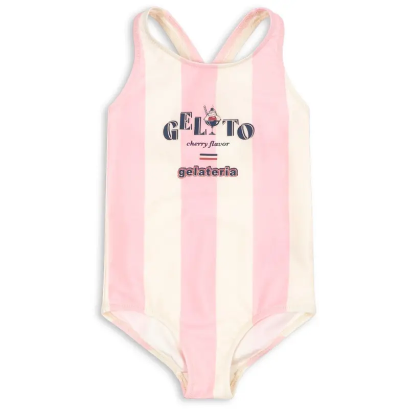 Konges Sløjd Candy Rose Stripe Pomia Swimsuit Grs 1