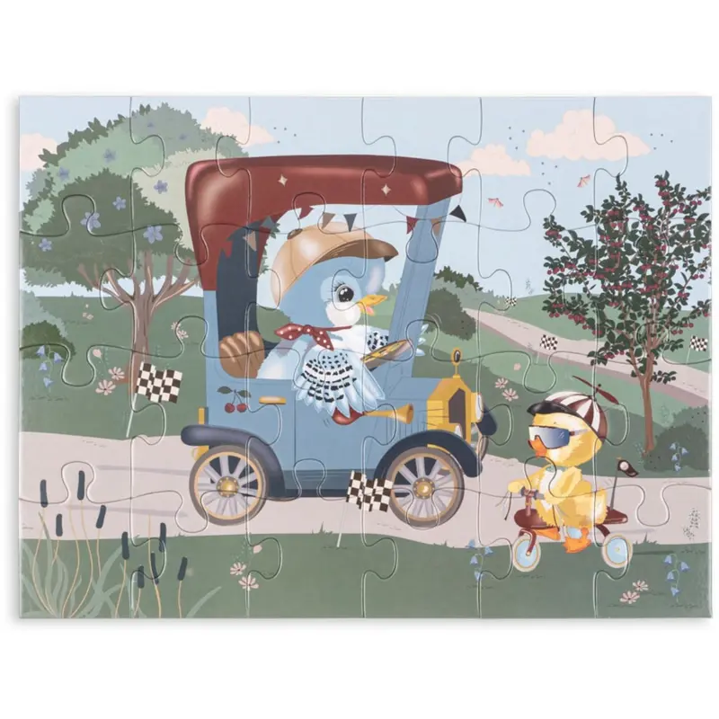 Konges Sløjd Car Birdie Birdie Puzzle Fsc 1