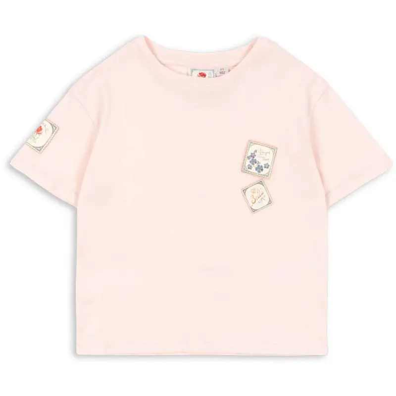 Konges Sløjd Chalk Pink Rhw X Ks Lettre Tee Ocs 1