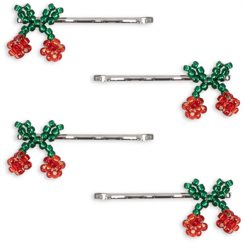 Konges Sløjd Cherry 4 Pack Mini Cherry Hair Pin 1