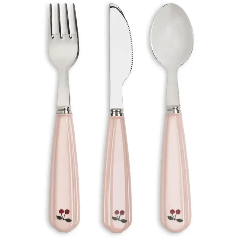 Konges Sløjd Cherry Blush Kids Cutlery 1
