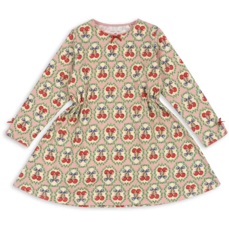 Konges Sløjd Cherry Bow Drey Dress Gots 1