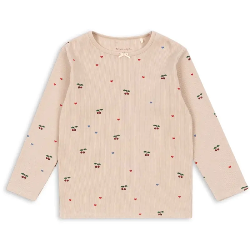 Konges Sløjd Cherry Coeur Blush Ella Ls Tee Gots 1