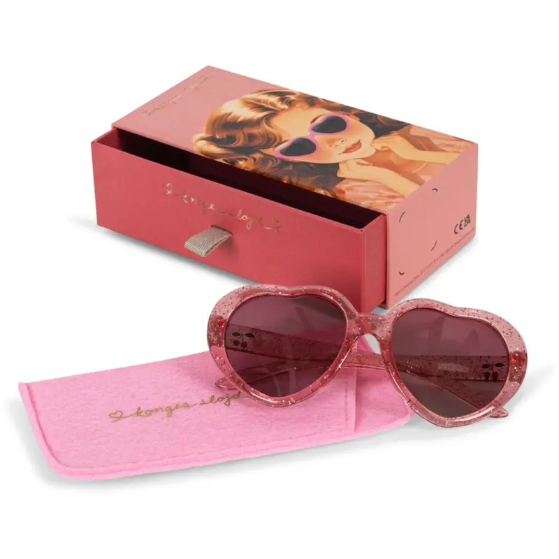 Konges Sløjd Cherry Glitter Sunglasses Junior Heart 1