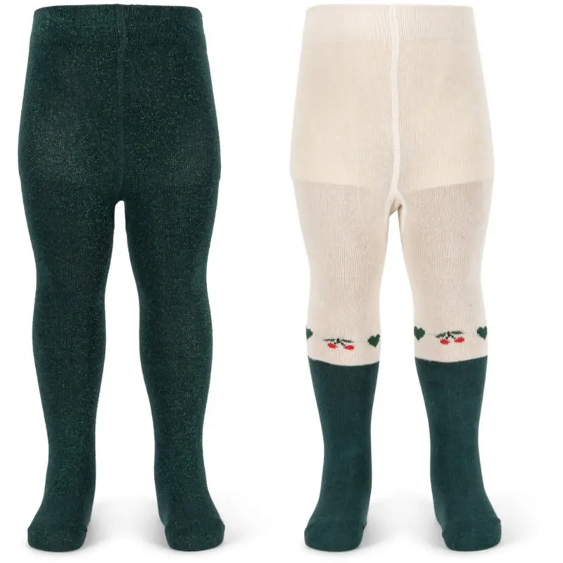 Konges Sløjd Cherry Mix 2 Pack Lurex Tights 1
