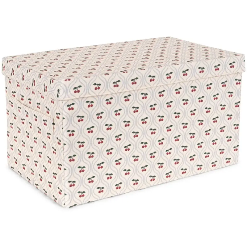 Konges Sløjd Cherry Motif Small Storage Basket 1
