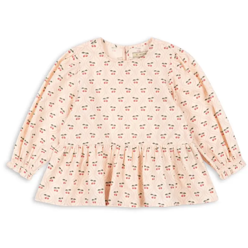 Konges Sløjd Cherry Pink Motif Cianna Blouse Gots 1