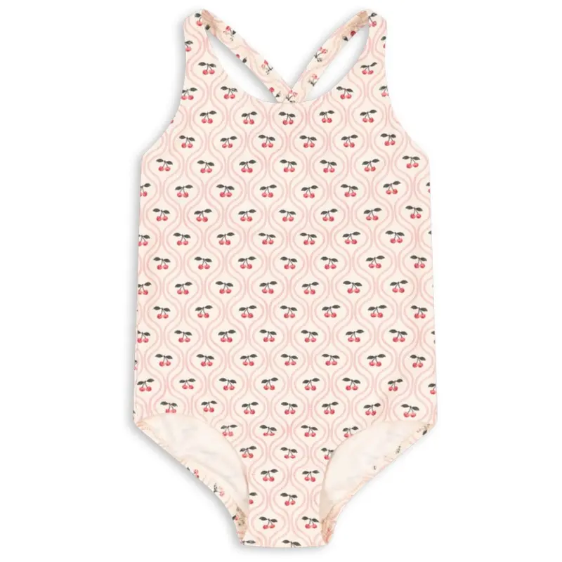 Konges Sløjd Cherry Pink Motif Merle Swimsuit Grs 1