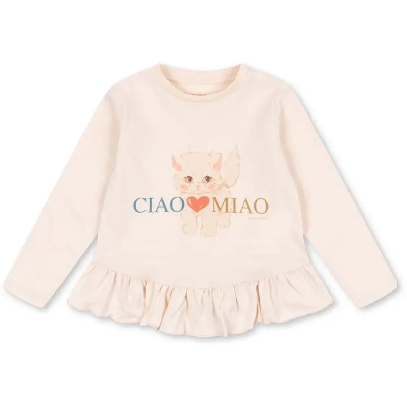 Konges Sløjd Ciao Miao Kitty Frill Tee Gots 1