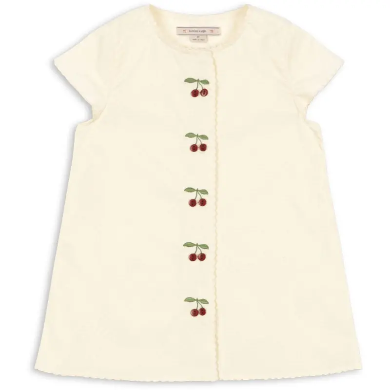 Konges Sløjd Cloud Cream Evia Cherry Dress Gots 1