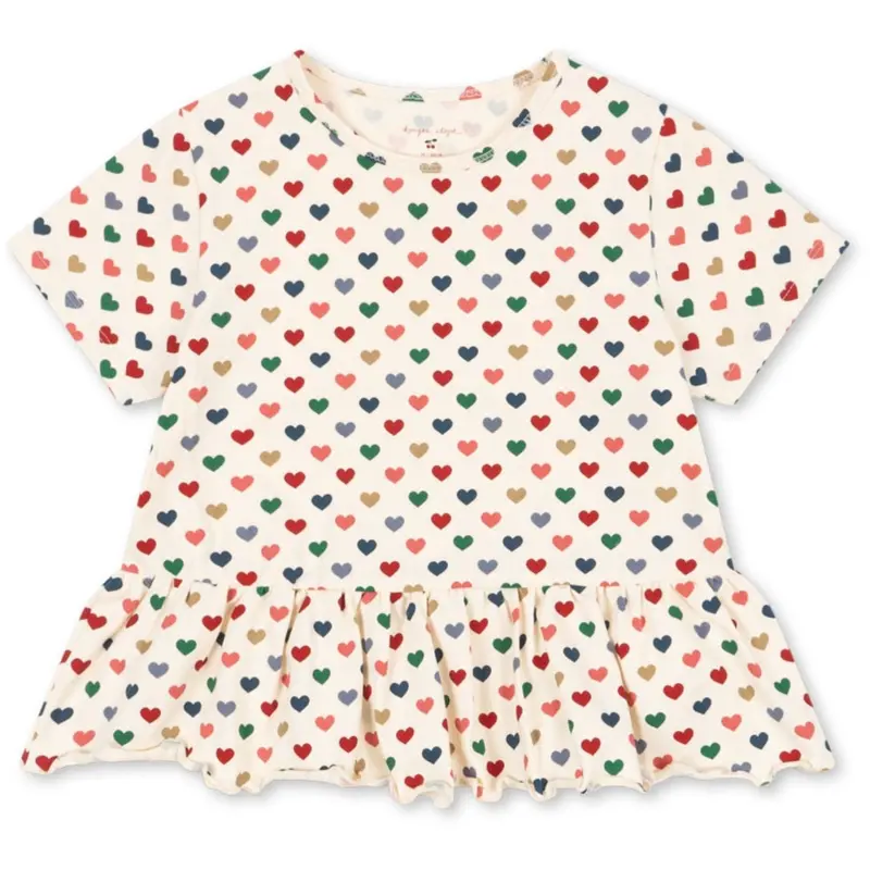 Konges Sløjd Coeur Coloré Basic Frill Tee Gots 1