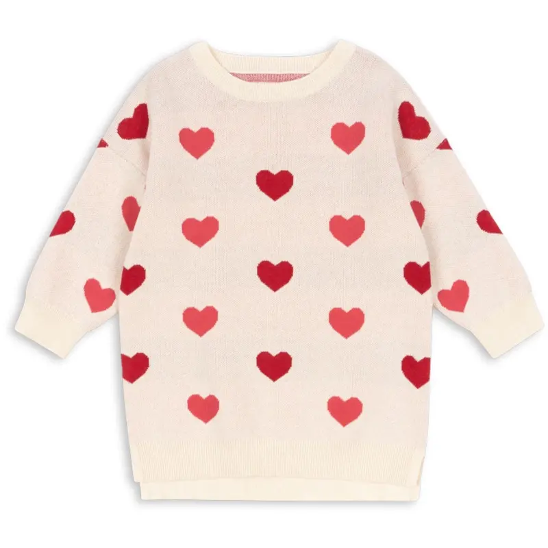 Konges Sløjd Coeur Coloré Duo Pink Lapis Knit Dress Gots 1