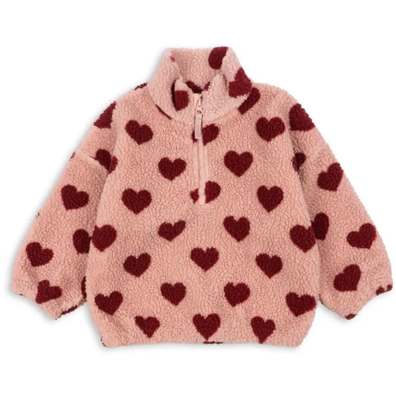 Konges Sløjd Coeur Mellow Jody Teddy Half Zip Grs 1