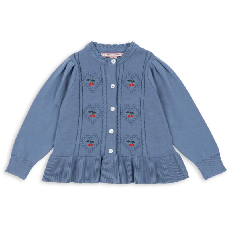 Konges Sløjd Country Blue Soleil Cardigan Gots 1