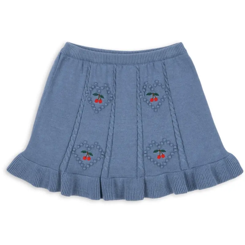 Konges Sløjd Country Blue Soleil Knit Skirt Gots 1