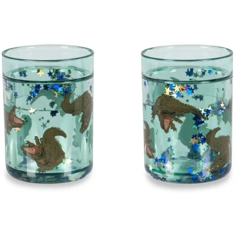 Konges Sløjd Crocodile 2 Pack Glitter Cups 1