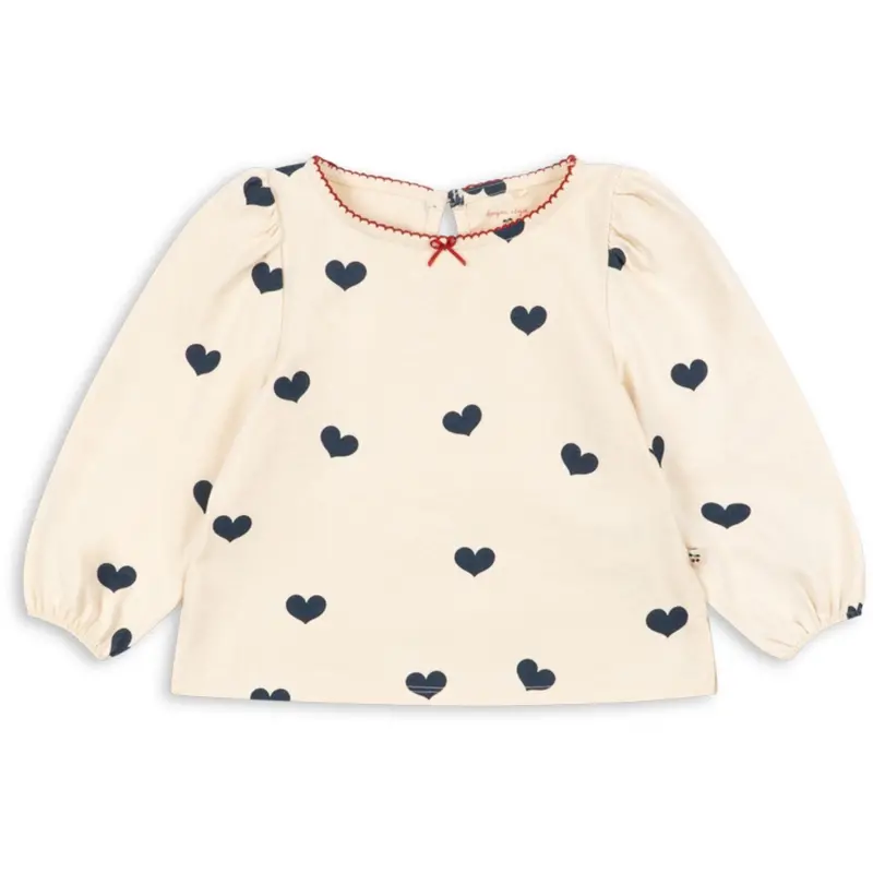 Konges Sløjd Cuore Tricolore Drey Slit Blouse Gots 1