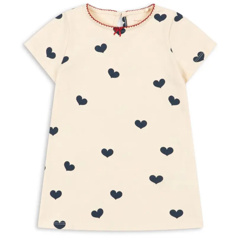 Konges Sløjd Cuore Tricolore Drey Ss Dress Gots 1