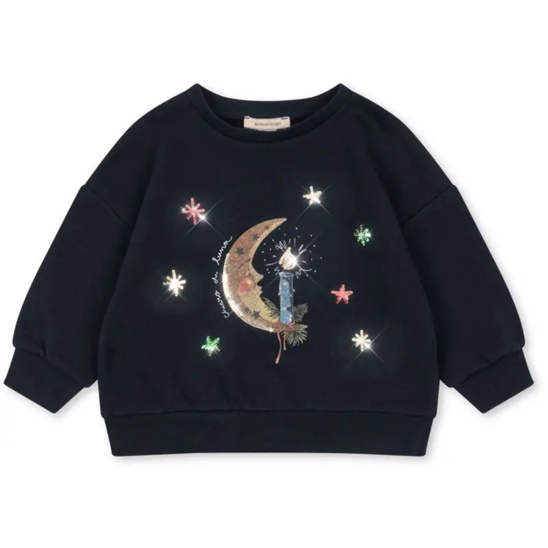 Konges Sløjd Dark Navy Loupy Lou Sweat Shirt Ocs 1