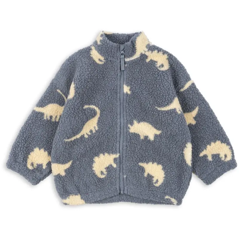 Konges Sløjd Dino Mist Jody Teddy Jacket Grs 1