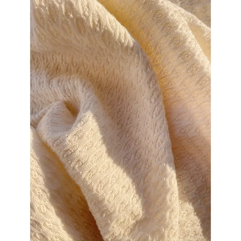 Konges Sløjd Fanga Antique White Venti Pointelle Blanket Gots 2