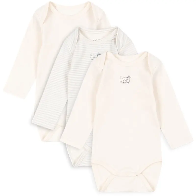 Konges Sløjd Fanga Blue Mix Fio Stripe 3 Pack Ls Body Ocs 1