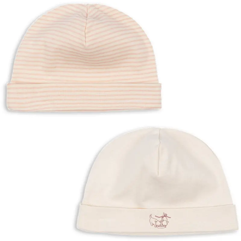 Konges Sløjd Fanga Blush Mix Fio Stripe 2 Pack Beanie Ocs 1