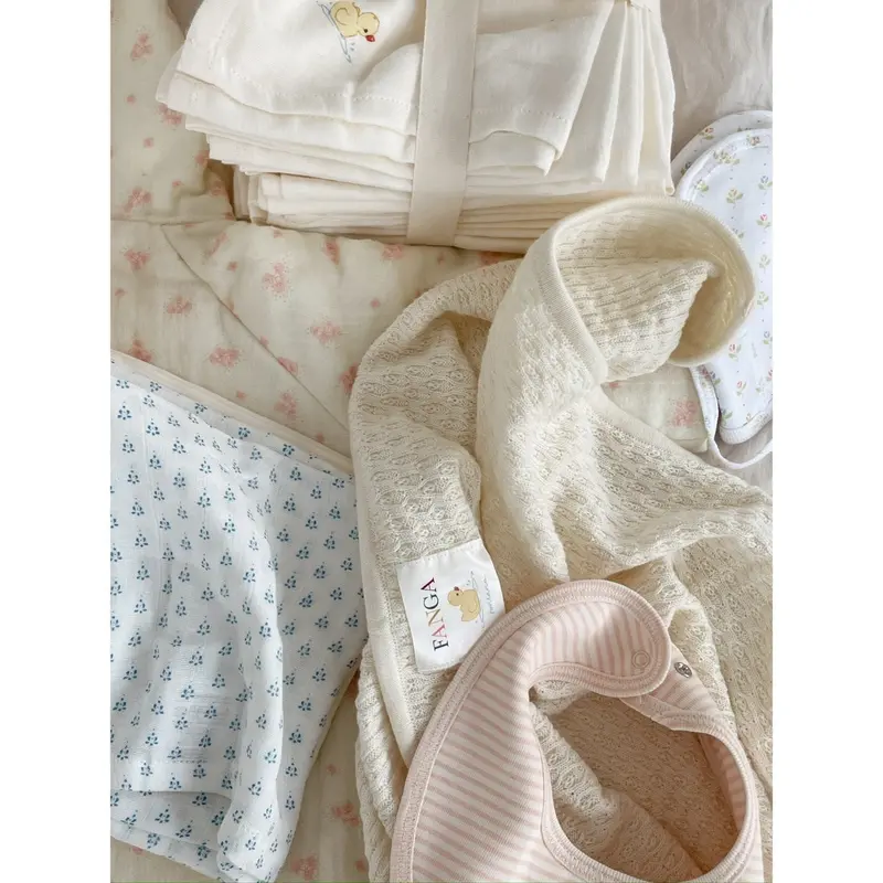 Konges Sløjd Fanga Blush Mix Fio Stripe 2 Pack Bibs Ocs 2