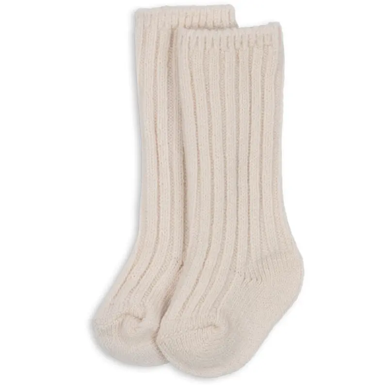 Konges Sløjd Fanga Off White Melange Lana Heavy Knitted Socks 1