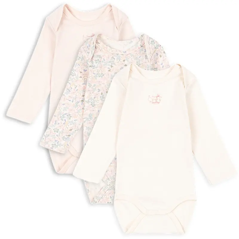 Konges Sløjd Fanga Prato Fiori Fio 3 Pack Ls Body Ocs 1