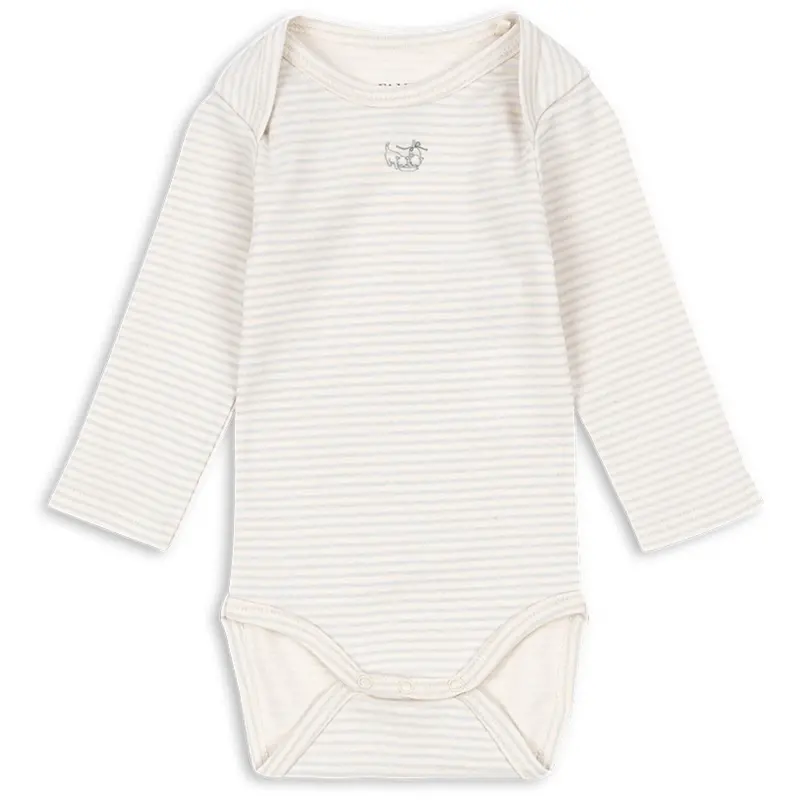 Konges Sløjd Fanga Tea Stripe Gray Dawn Fio Stripe Ls Body Ocs 1