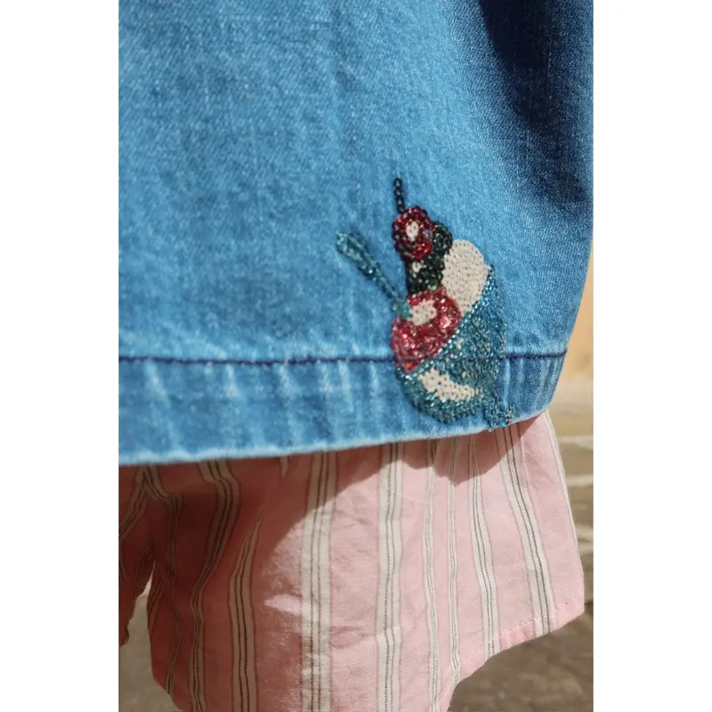 Konges Sløjd Gelato Magot Sequin Denim Jacket Gots 3