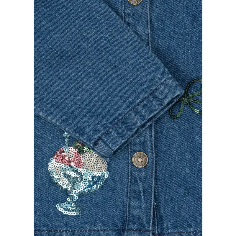 Konges Sløjd Gelato Magot Sequin Denim Jacket Gots 6