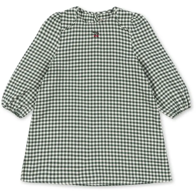 Konges Sløjd Green Check Foret Dress Gots 1