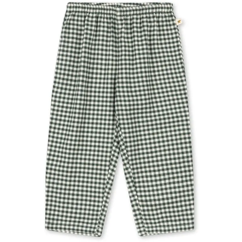 Konges Sløjd Green Check Foret Pants Gots 1