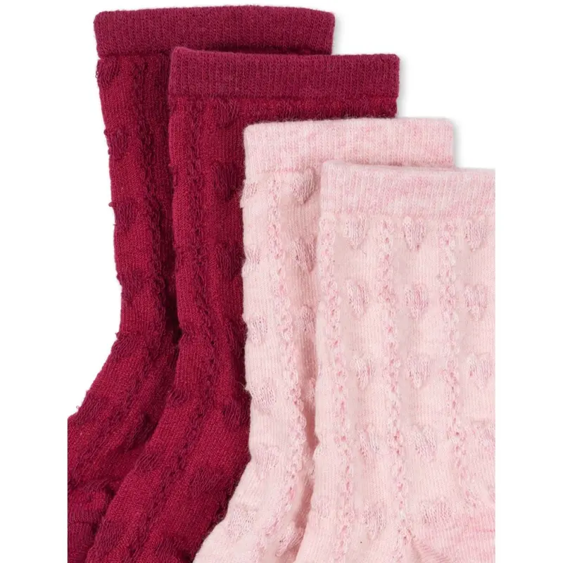 Konges Sløjd Heart Mix 2 Pack Fine Jaquard Socks 2