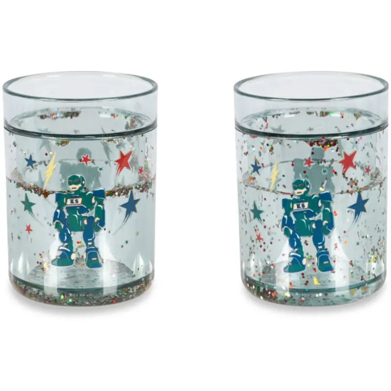 Konges Sløjd Hero Robot 2 Pack Glitter Cups 1