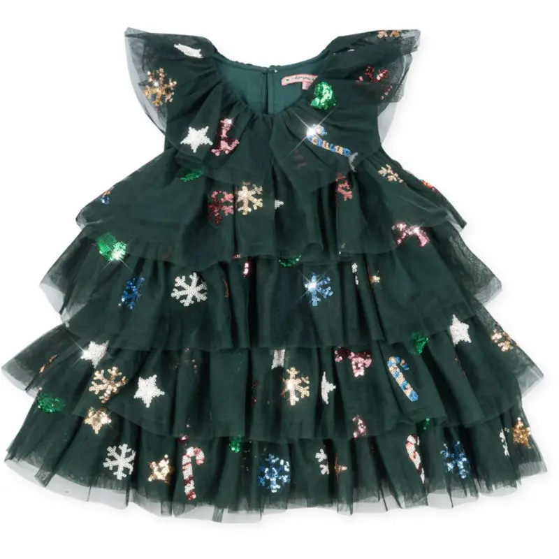 Konges Sløjd Hunter Green Yvonne Christmas Dress 1