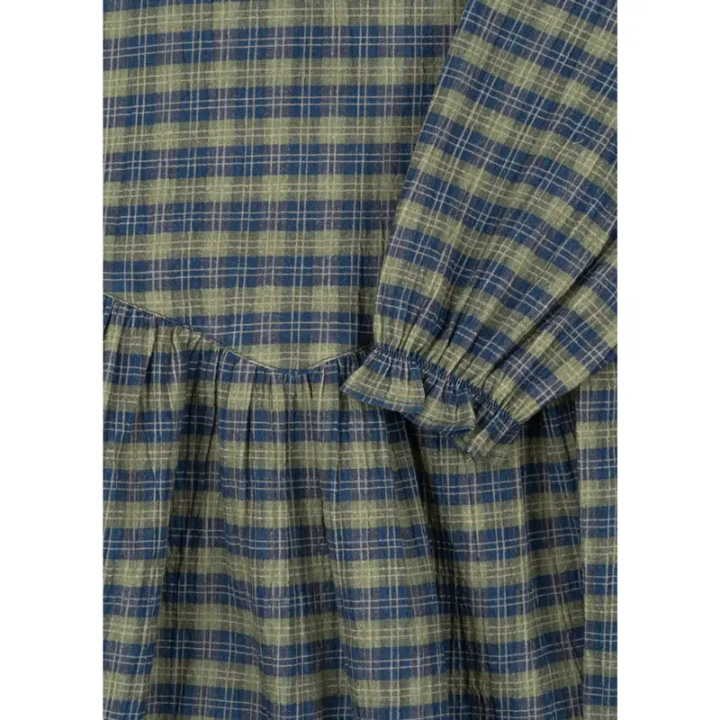 Konges Sløjd Laurel Blue Check Terre Dress Gots 2