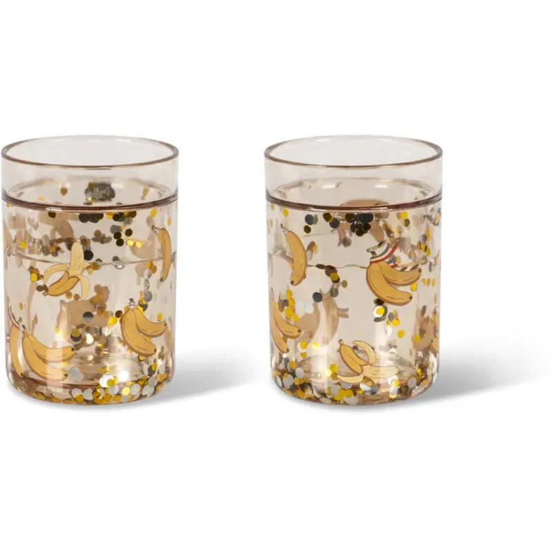 Konges Sløjd Let's Go Bananas 2 Pack Glitter Cups 1