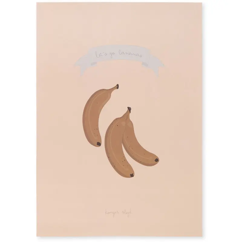 Konges Sløjd Let's Go Bananas Poster 1