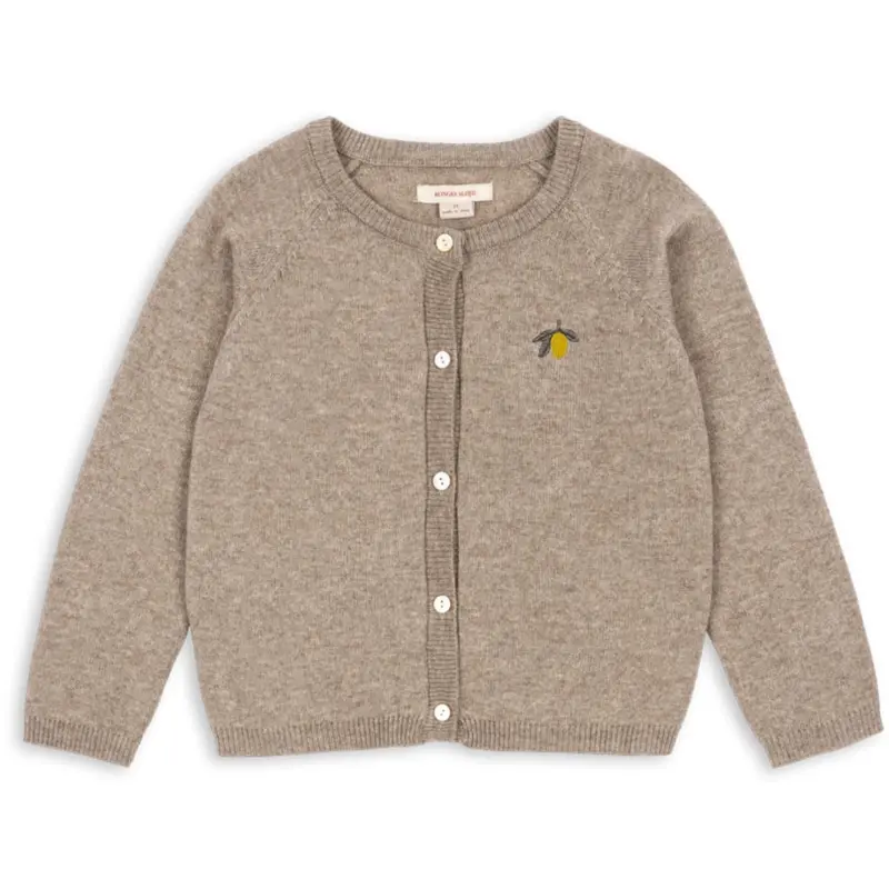 Konges Sløjd Light Brown Mattou Knit Cardigan 1