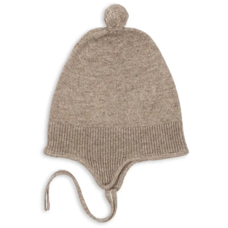 Konges Sløjd Light Brown Mattou Knit Helmet 1