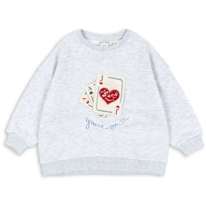 Konges Sløjd Light Grey Melange Rhw X Ks Jack Sweat Ocs 1