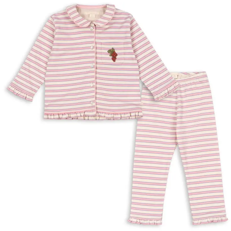 Konges Sløjd Lolly Stripe Pio Frill Set Gots 1