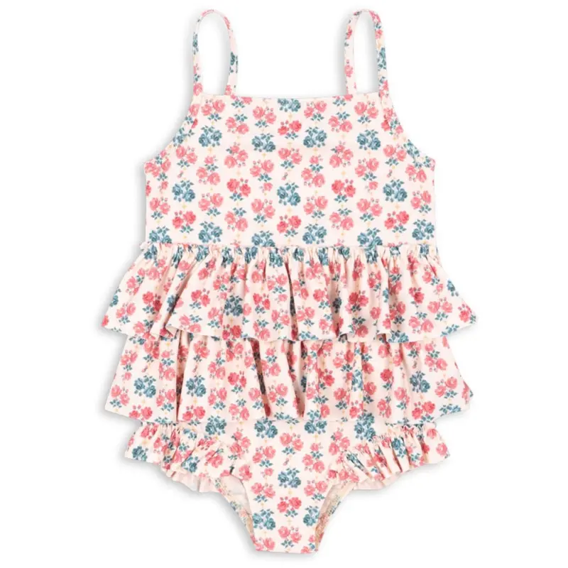 Konges Sløjd Lumina Rose Manuca Frill Swimsuit Grs 1