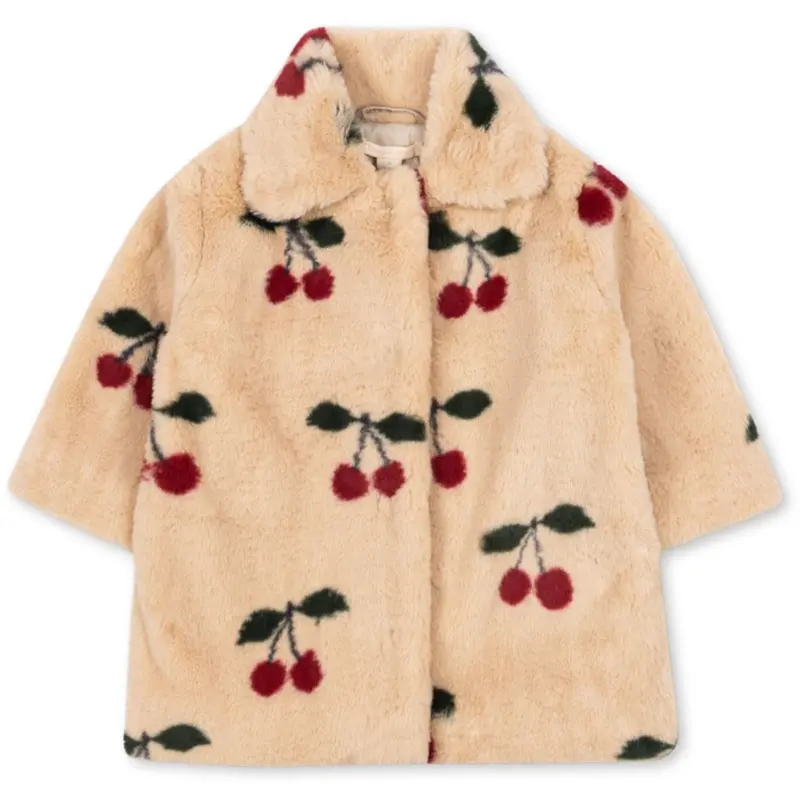 Konges Sløjd Ma Grande Cerise Fuzzie Coat Grs 1