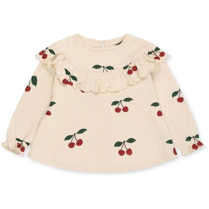 Konges Sløjd Ma Grande Cerise Glitter Malli Glitter Blouse Gots 1