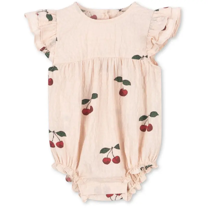 Konges Sløjd Ma Grande Cerise Pink Elin Romper Gots 1